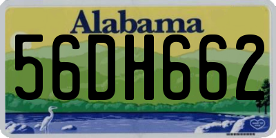 AL license plate 56DH662