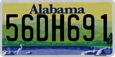 AL license plate 56DH691