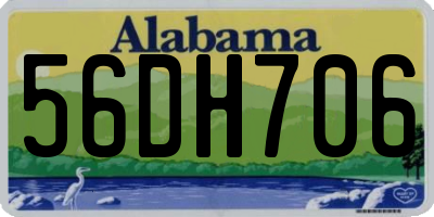 AL license plate 56DH706