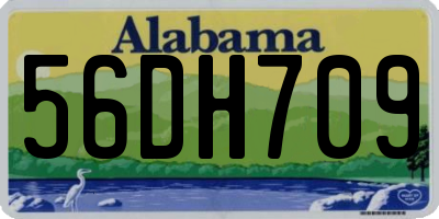 AL license plate 56DH709