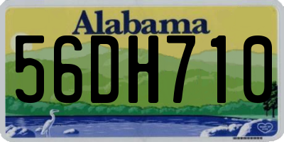 AL license plate 56DH710