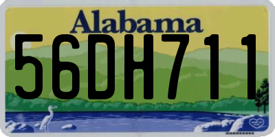 AL license plate 56DH711