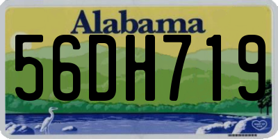 AL license plate 56DH719