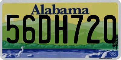 AL license plate 56DH720
