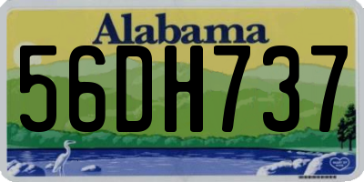 AL license plate 56DH737