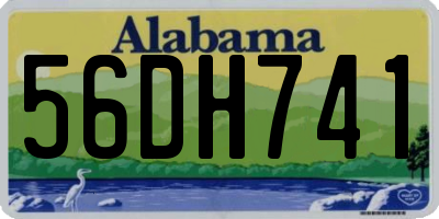 AL license plate 56DH741
