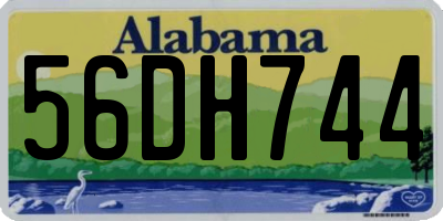 AL license plate 56DH744