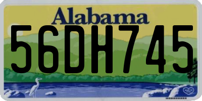 AL license plate 56DH745