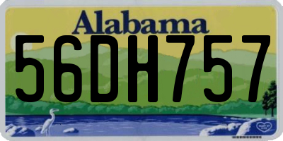 AL license plate 56DH757