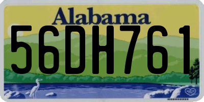 AL license plate 56DH761