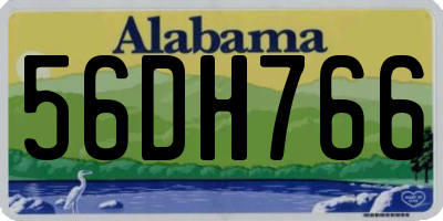 AL license plate 56DH766