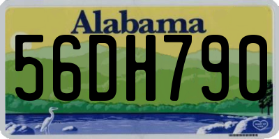 AL license plate 56DH790