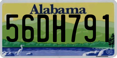 AL license plate 56DH791