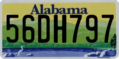 AL license plate 56DH797