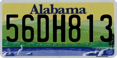 AL license plate 56DH813