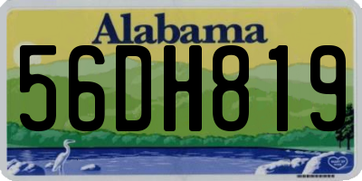 AL license plate 56DH819