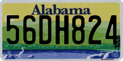 AL license plate 56DH824