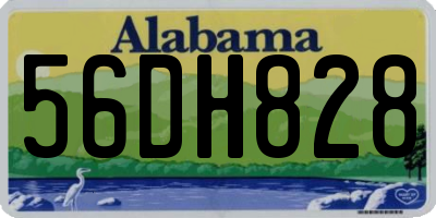 AL license plate 56DH828