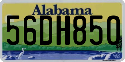 AL license plate 56DH850
