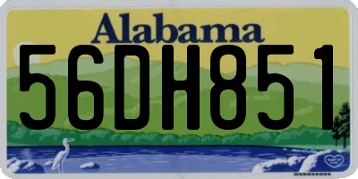 AL license plate 56DH851