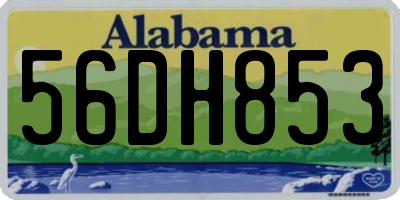 AL license plate 56DH853
