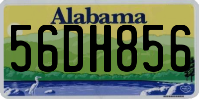 AL license plate 56DH856
