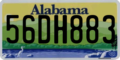 AL license plate 56DH883