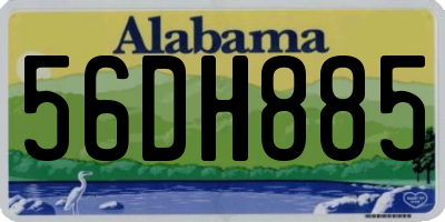 AL license plate 56DH885