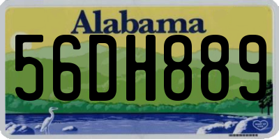 AL license plate 56DH889
