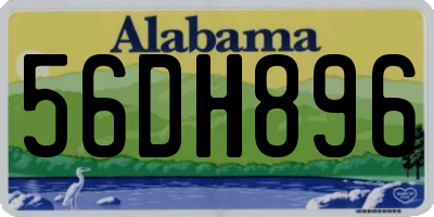 AL license plate 56DH896