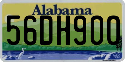 AL license plate 56DH900