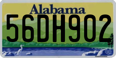 AL license plate 56DH902