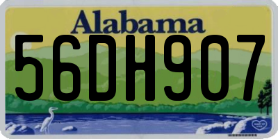 AL license plate 56DH907