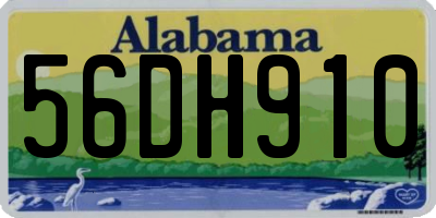 AL license plate 56DH910