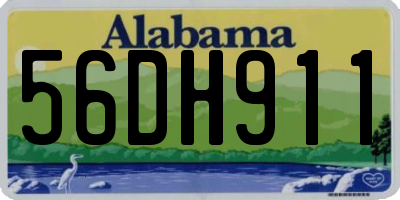 AL license plate 56DH911