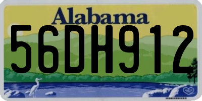 AL license plate 56DH912