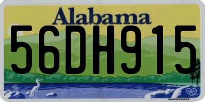 AL license plate 56DH915