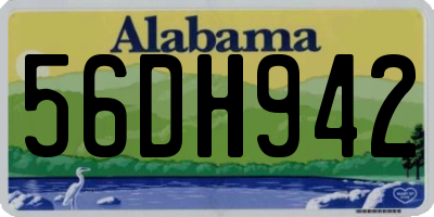 AL license plate 56DH942