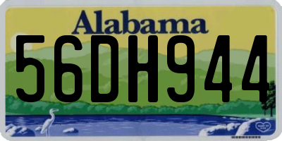 AL license plate 56DH944