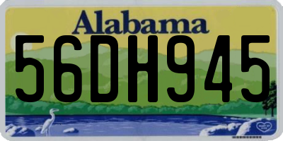 AL license plate 56DH945