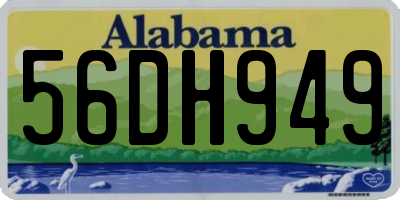 AL license plate 56DH949