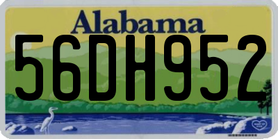 AL license plate 56DH952