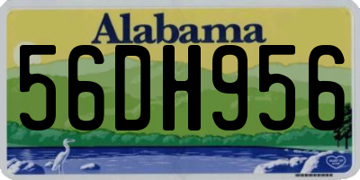 AL license plate 56DH956