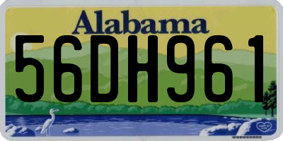 AL license plate 56DH961