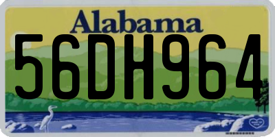 AL license plate 56DH964