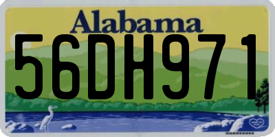 AL license plate 56DH971