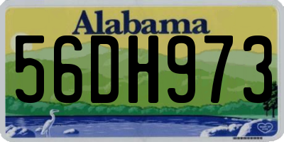 AL license plate 56DH973