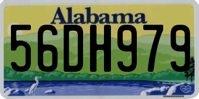 AL license plate 56DH979