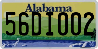 AL license plate 56DI002