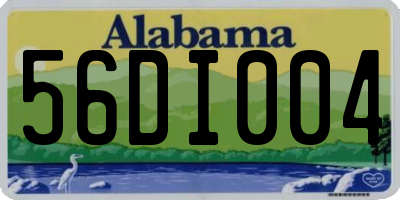 AL license plate 56DI004